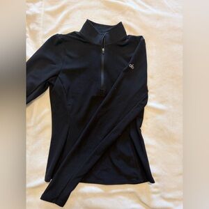 ALO Yoga Black Quarter-Zip Pullover